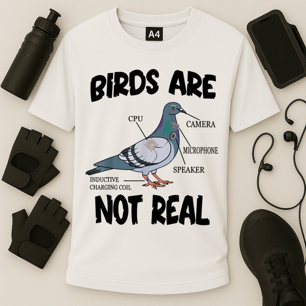 Birds Are Not Real Diagram Performance Shirt