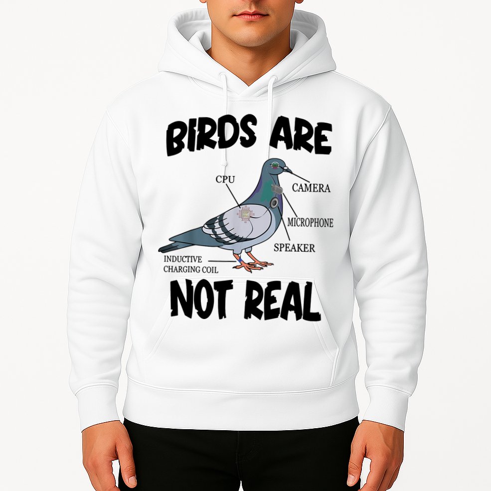 Birds Are Not Real Diagram Hoodie