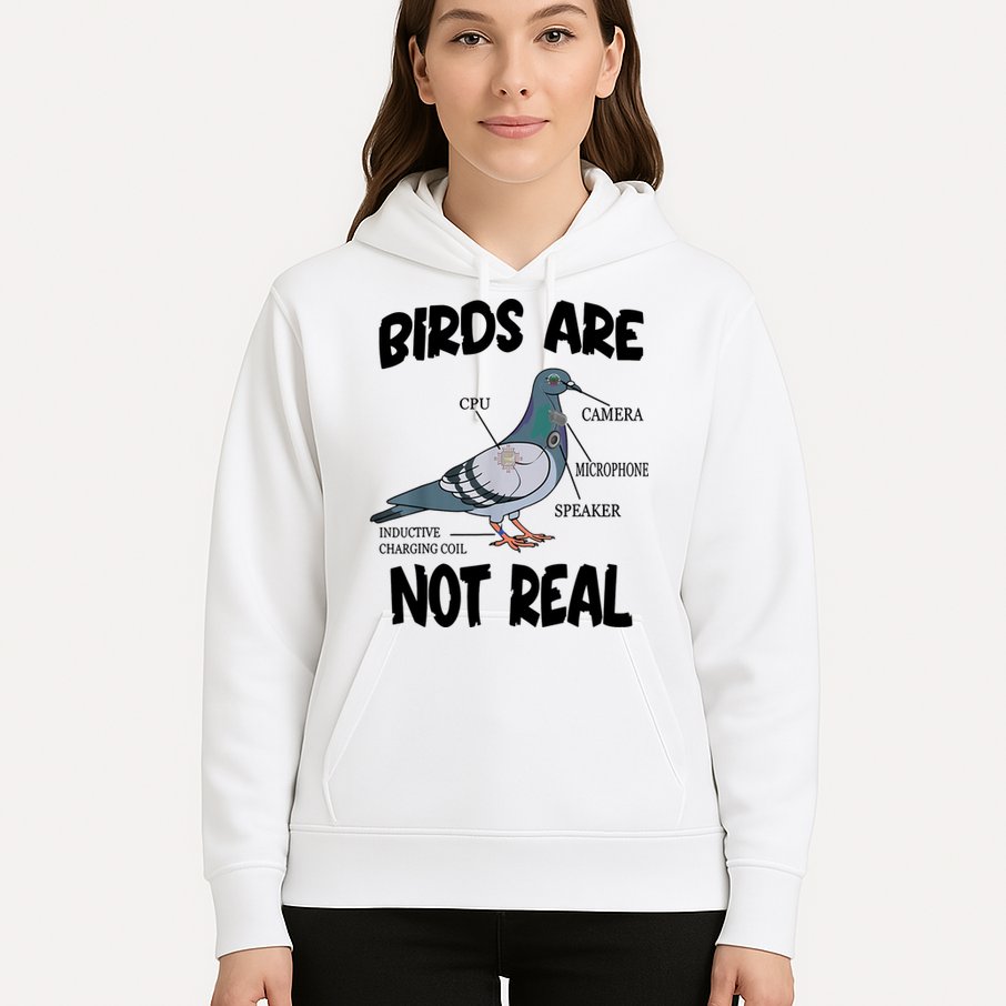 Birds Are Not Real Diagram Hoodie