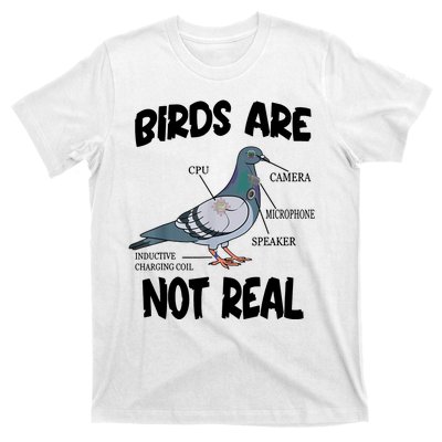 Birds Are Not Real Diagram T-Shirt