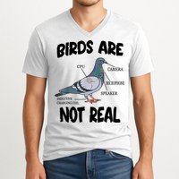 Birds Are Not Real Diagram V-Neck T-Shirt