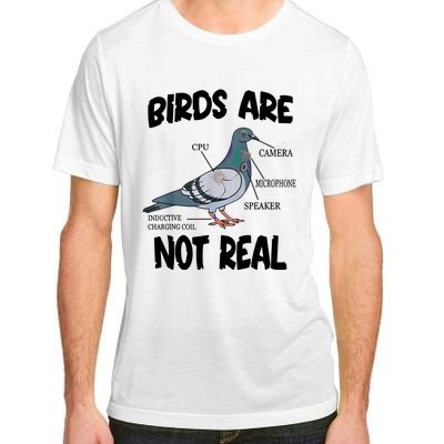 Birds Are Not Real Diagram Adult ChromaSoft Performance T-Shirt