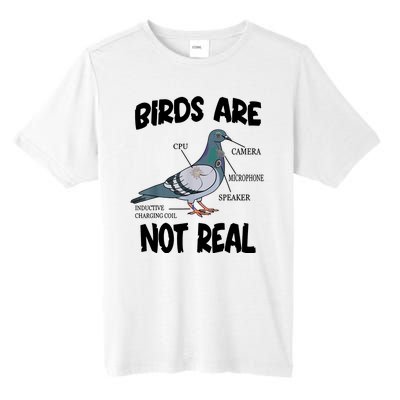 Birds Are Not Real Diagram Tall Fusion ChromaSoft Performance T-Shirt