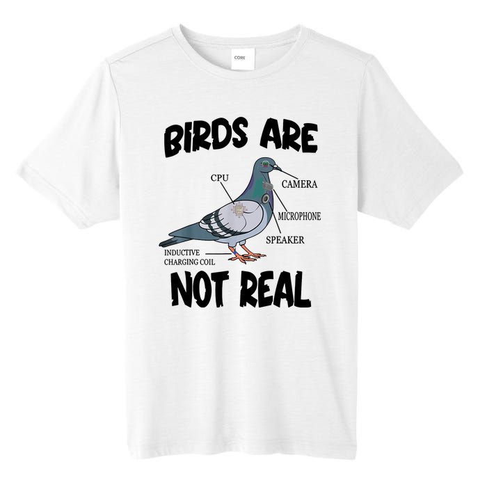 Birds Are Not Real Diagram Tall Fusion ChromaSoft Performance T-Shirt