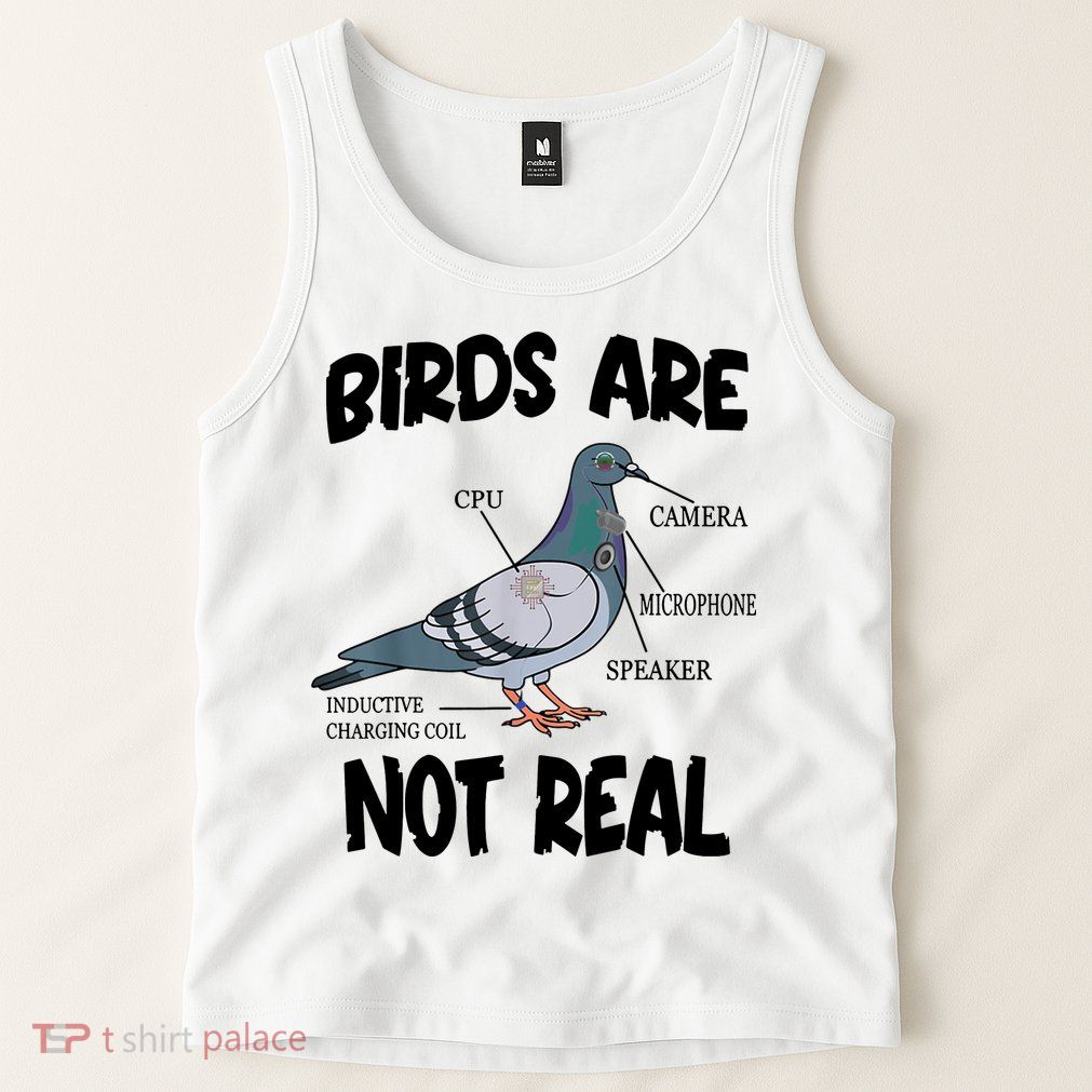 Birds Are Not Real Diagram Tank Top