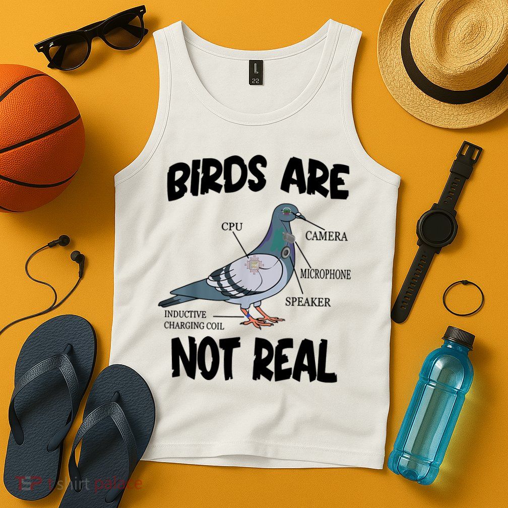 Birds Are Not Real Diagram Tank Top