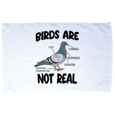 Birds Are Not Real Diagram Microfiber Hand Towel