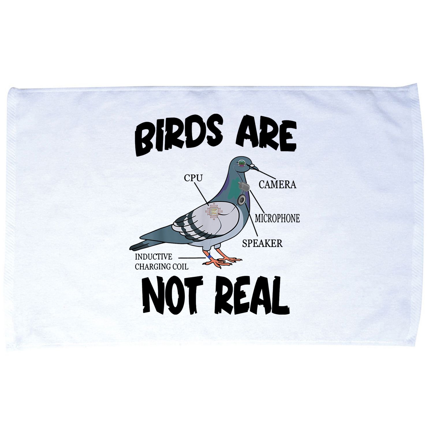 Birds Are Not Real Diagram Microfiber Hand Towel
