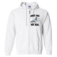 Birds Are Not Real Diagram Full Zip Hoodie