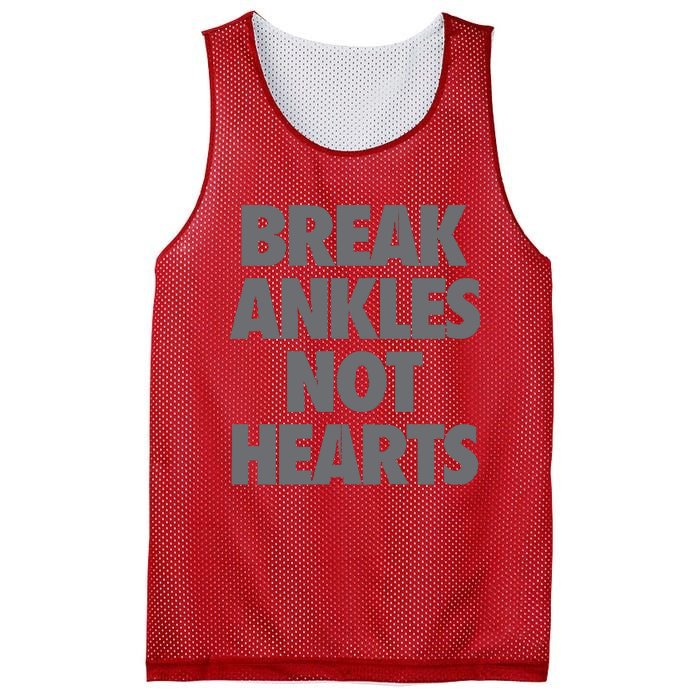 Break Ankles Not Hearts Mesh Reversible Basketball Jersey Tank