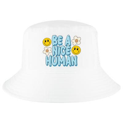 Be A Nice Human Cute Smile Retro Cool Comfort Performance Bucket Hat