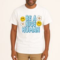 Be A Nice Human Cute Smile Retro Tall T-Shirt