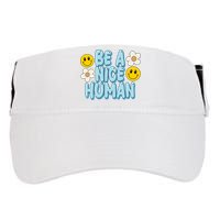 Be A Nice Human Cute Smile Retro Adult Drive Performance Visor