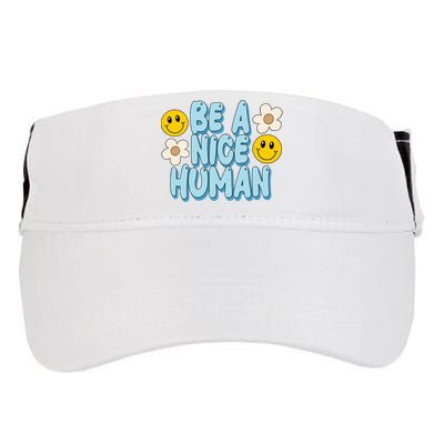 Be A Nice Human Cute Smile Retro Adult Drive Performance Visor