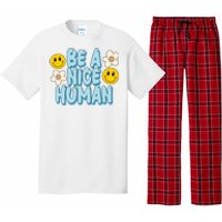 Be A Nice Human Cute Smile Retro Pajama Set