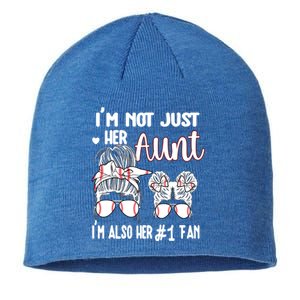 Baseball Aunt Niece Baseball Fan Baseball Auntie Cool Gift Sustainable Beanie