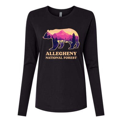 Bear Allegheny National Forest Pennsylvania Hiking Souvenirs Womens Cotton Relaxed Long Sleeve T-Shirt