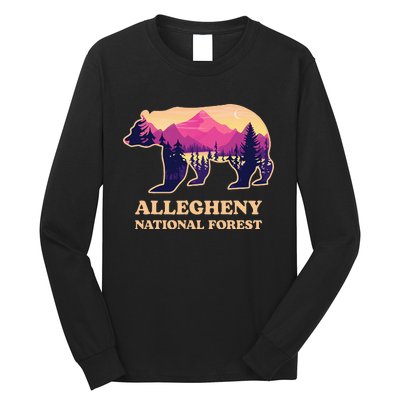 Bear Allegheny National Forest Pennsylvania Hiking Souvenirs Long Sleeve Shirt