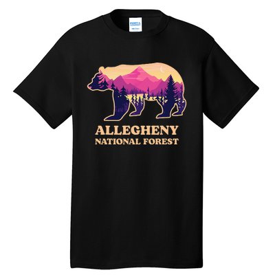 Bear Allegheny National Forest Pennsylvania Hiking Souvenirs Tall T-Shirt