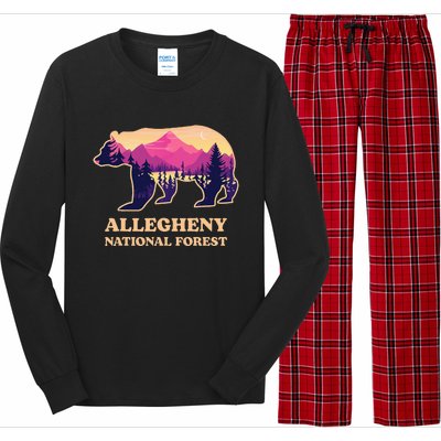 Bear Allegheny National Forest Pennsylvania Hiking Souvenirs Long Sleeve Pajama Set