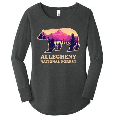 Bear Allegheny National Forest Pennsylvania Hiking Souvenirs Women's Perfect Tri Tunic Long Sleeve Shirt