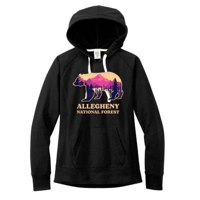 Bear Allegheny National Forest Pennsylvania Hiking Souvenirs Women's Fleece Hoodie