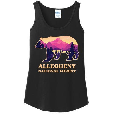 Bear Allegheny National Forest Pennsylvania Hiking Souvenirs Ladies Essential Tank