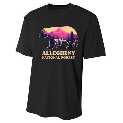 Bear Allegheny National Forest Pennsylvania Hiking Souvenirs Performance Sprint T-Shirt