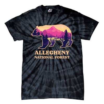 Bear Allegheny National Forest Pennsylvania Hiking Souvenirs Tie-Dye T-Shirt