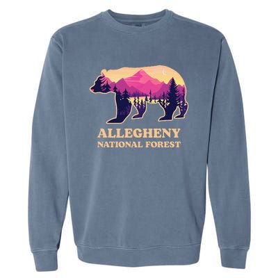 Bear Allegheny National Forest Pennsylvania Hiking Souvenirs Garment-Dyed Sweatshirt