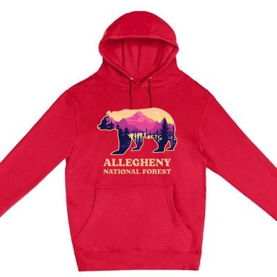 Bear Allegheny National Forest Pennsylvania Hiking Souvenirs Premium Pullover Hoodie