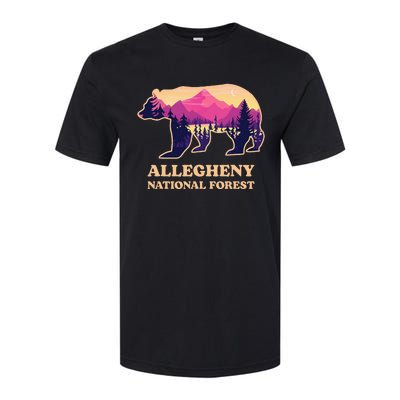 Bear Allegheny National Forest Pennsylvania Hiking Souvenirs Softstyle CVC T-Shirt