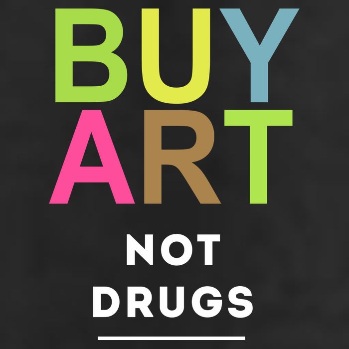 Buy Art Not Drugs 7 Panel Mesh Trucker Snapback Hat