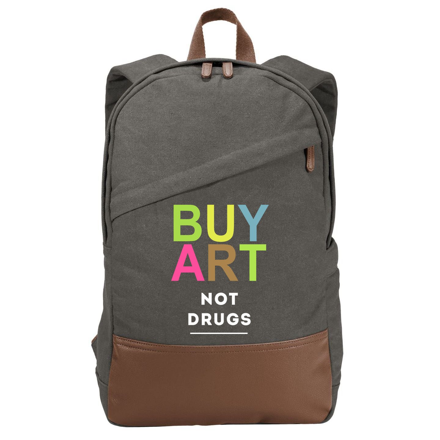 Buy Art Not Drugs Cotton Canvas Backpack