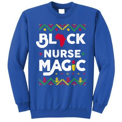 Black Afro Nurse Magic Black History Month Nurse Scrubs Top Gift Sweatshirt