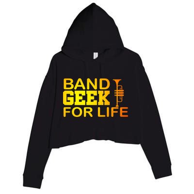 Band Geek For Life Crop Fleece Hoodie