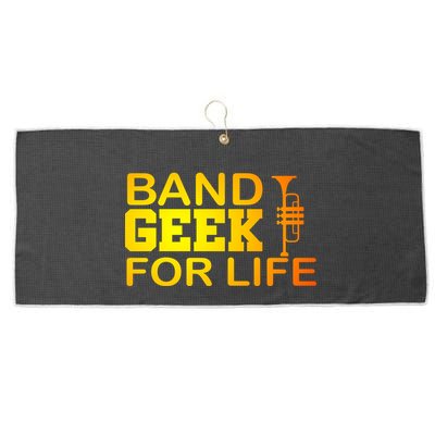 Band Geek For Life Large Microfiber Waffle Golf Towel
