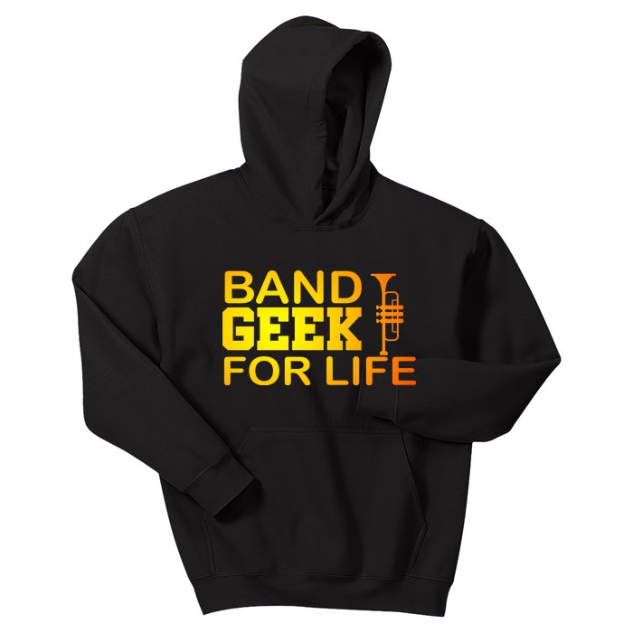 Band Geek For Life Kids Hoodie