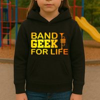 Band Geek For Life Kids Hoodie
