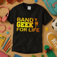 Band Geek For Life Kids T-Shirt