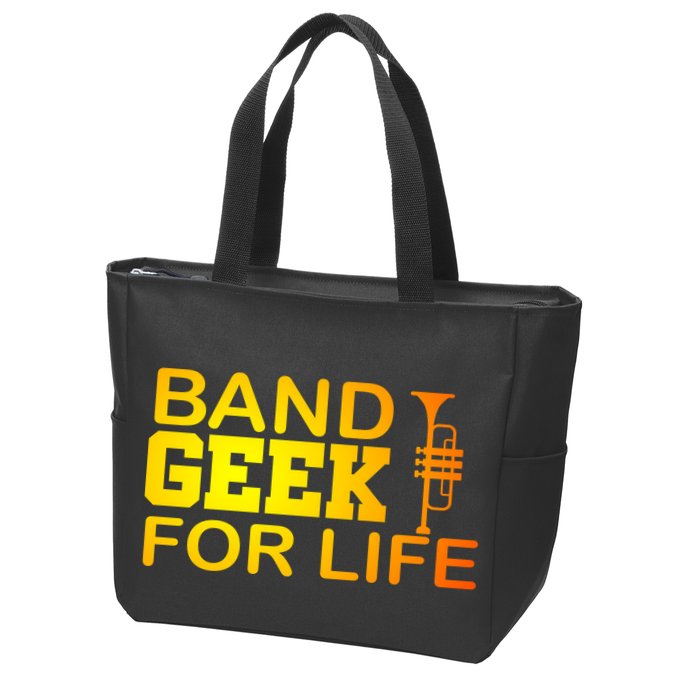 Band Geek For Life Zip Tote Bag