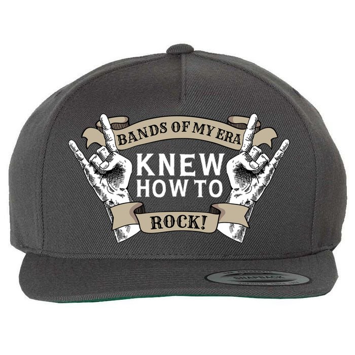 Bands Of My Era Knew How To Rock Wool Snapback Cap