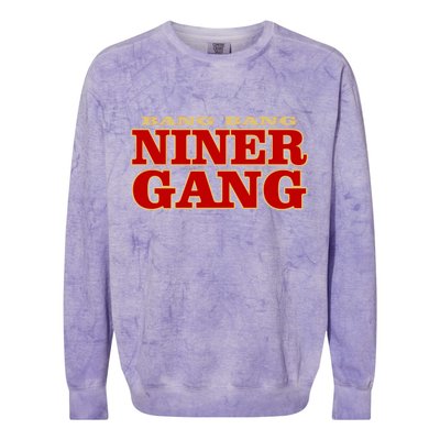 Bang Bang Niner Gang Colorblast Crewneck Sweatshirt