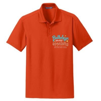 Birthdays Are Our Specialty Mother Nurse L And D Nursing Gift Dry Zone Grid Polo