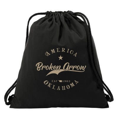 Broken Arrow Ok Oklahoma Drawstring Bag