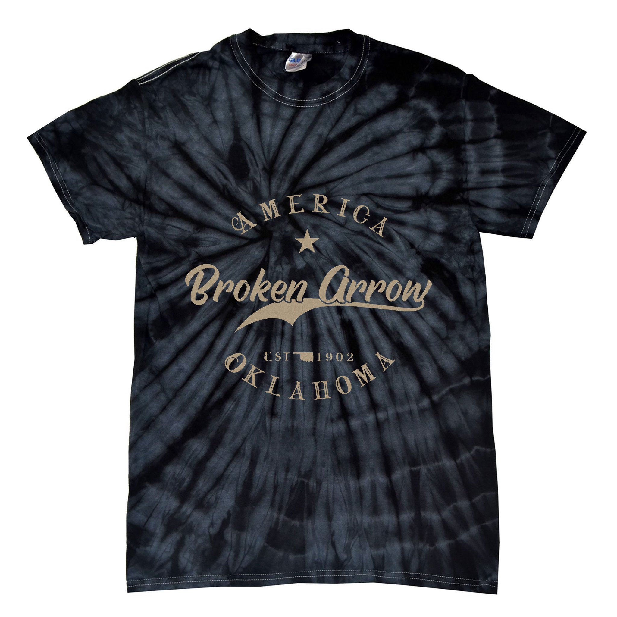 Broken Arrow Ok Oklahoma Tie-Dye T-Shirt