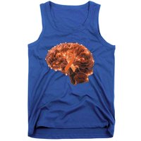 Brain Art Orange Ribbon Multiple Sclerosis Awareness Gift Tank Top