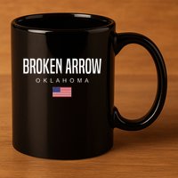 Broken Arrow Oklahoma 11oz C Handle Ceramic Mug