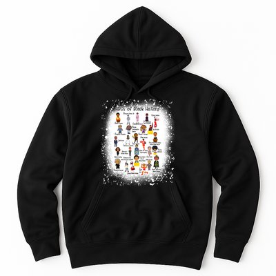 Bleached ABCs Of Black History Month Pride Women Teacher Hoodie