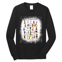 Bleached ABCs Of Black History Month Pride Women Teacher Long Sleeve Shirt